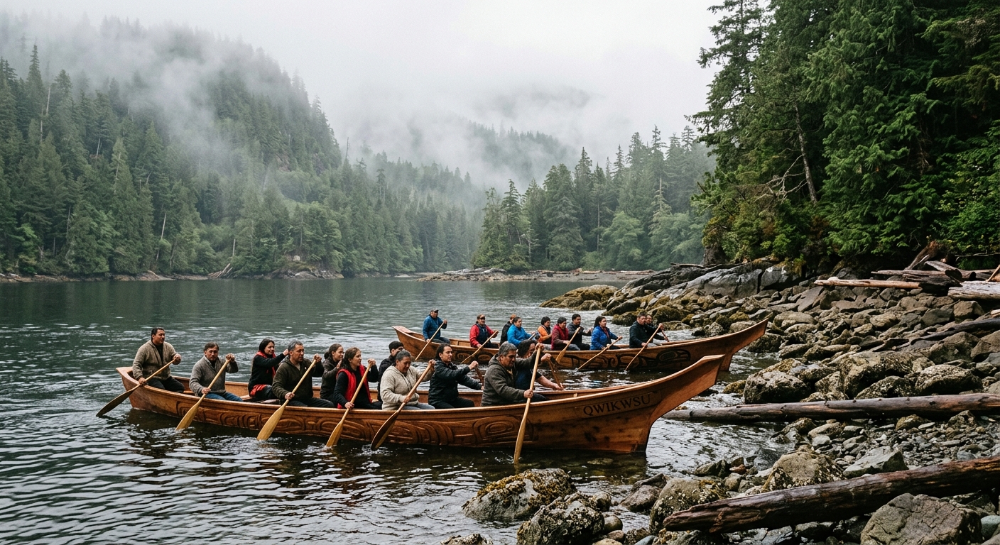 Alaska Native Celebration Unites Communities with Historic Canoe Arrival in Juneau
